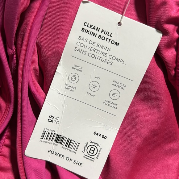 💗 Athleta Clean Full Bikini Bottom // Salvia Pink - Picture 8 of 14